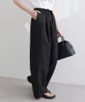 natural couture(ナチュラルクチュール) 【MyM Mahiruさん着用】【全骨格◎/2サイズ展開】イージーウエストワイドパンツ