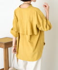 Jena　espace merveilleux(ジェナ　エスパスメルヴェイユ) ピーチスキンラッフルシャツ