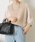 Jena　espace merveilleux(ジェナ　エスパスメルヴェイユ) カラーブロッキングニット