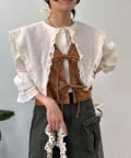w closet(ダブルクローゼット) 【25AW】フラワースエードベスト