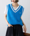 w closet(ダブルクローゼット) 【25AW】レースニットベスト