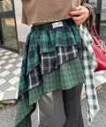 CIAOPANIC(チャオパニック) ランダムティアードチェックミニスカート