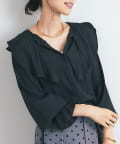 un dix cors(アンディコール) 《大人フェミニンなムードに◎》フリルプルオーバーブラウス