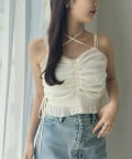 NICE CLAUP / OLIVE des OLIVE OUTLET(ナイスクラップ  / オリーブ デ オリーブ アウトレット) 【one after another】シャーリングキャミ