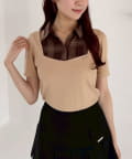 NICE CLAUP / OLIVE des OLIVE OUTLET(ナイスクラップ  / オリーブ デ オリーブ アウトレット) 【one after another】チェックレイヤードトップス
