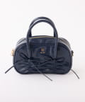 NICE CLAUP / OLIVE des OLIVE OUTLET(ナイスクラップ  / オリーブ デ オリーブ アウトレット) 【one after another】リボンシャーリングバッグ