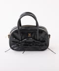 NICE CLAUP / OLIVE des OLIVE OUTLET(ナイスクラップ  / オリーブ デ オリーブ アウトレット) 【one after another】リボンシャーリングバッグ