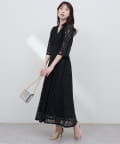 NICE CLAUP / OLIVE des OLIVE OUTLET(ナイスクラップ  / オリーブ デ オリーブ アウトレット) 【natural couture】レトロレースワンピース
