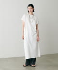 NICE CLAUP / OLIVE des OLIVE OUTLET(ナイスクラップ  / オリーブ デ オリーブ アウトレット) 【LARUTA】シルケット風天竺ドロストワンピース