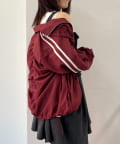 w closet(ダブルクローゼット) 【25AW】リボンラインZIPブルゾン