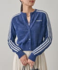 LOUNGEDRESS(ラウンジドレス) 【adidas /アディダス】ラインニットカーデ