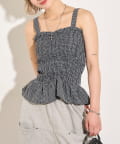 OUTLET(アウトレット) 【WHO'S WHO gallery】シャーリングビスチェ