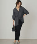 新品　Loungedress ハイツイストニットスカート　ラウンジドレス　黒 Loungedress】ハイツイストニットスカート | OUTLET