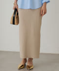 新品　Loungedress ハイツイストニットスカート　ラウンジドレス　黒 Loungedress - 新品 Loungedress ハイツイストニットスカート