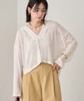 OUTLET(アウトレット) 【Loungedress】メッシュショートフーディー