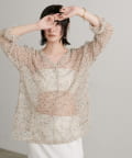 LARUTA(ラルータ) 【WEB限定】杢ネットプルオーバー