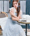 OLIVE des OLIVE(オリーブ デ オリーブ) ティアードシャーリングワンピ