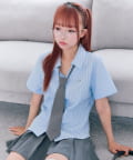 OLIVE des OLIVE(オリーブ デ オリーブ) ネクタイ付半袖シャツ
