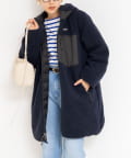 NOLLEY'S(ノーリーズ) 【WEB限定】【TAION/タイオン】別注ボア×ダウンフードコートリバーシブル