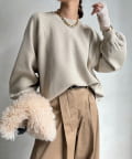 DOUDOU(ドゥドゥ) ラメニットプルオーバー