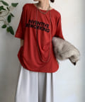 DOUDOU(ドゥドゥ) 【WEB限定】接触冷感ドルマンロゴTEE