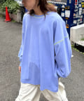 CIAOPANIC TYPY(チャオパニックティピー) 【SOUNDSGOOOOD】配色ステッチサイドスリットTee長袖