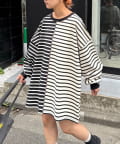 CIAOPANIC TYPY(チャオパニックティピー) 【SOUNDSGOOOOD】配色ステッチサイドスリットTee長袖
