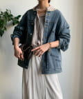 DOUDOU(ドゥドゥ) 【WEB限定】デニム刺繍ジャケット
