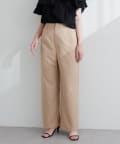 natural couture(ナチュラルクチュール) 涼しげハイウエストストレートパンツ