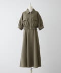 NICE CLAUP / OLIVE des OLIVE OUTLET(ナイスクラップ  / オリーブ デ オリーブ アウトレット) 裾シャーリングJK+キャミOPSET