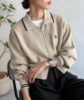 CPCM(シーピーシーエム) 【U.S. POLO ASSN.】襟付きジップカーディガン