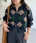 CPCM(シーピーシーエム) 【U.S. POLO ASSN.】襟付きジップカーディガン