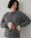 Whim Gazette(ウィム ガゼット) 【一部店舗＆WEB限定カラー】	ファークルーネックプルオーバー