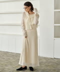 CAPRICIEUX LE'MAGE(カプリシュレマージュ) 【WEB限定/低身長サイズあり】テンセルウールマキシワンピース