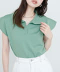 NICE CLAUP / OLIVE des OLIVE OUTLET(ナイスクラップ  / オリーブ デ オリーブ アウトレット) 【natural couture】セットアップ対応ニットポロトップス