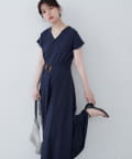 NICE CLAUP / OLIVE des OLIVE OUTLET(ナイスクラップ  / オリーブ デ オリーブ アウトレット) 【natural couture】Vネックカットソーワンピース