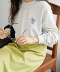 DISCOAT(ディスコート) 【WEB限定】ワンポイント刺繍ビッグロングTシャツ