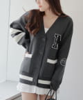 NICE CLAUP / OLIVE des OLIVE OUTLET(ナイスクラップ  / オリーブ デ オリーブ アウトレット) 累計1万枚販売の人気シリーズ！【RMAF】レタードカーデ