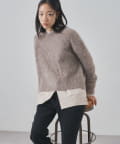Whim Gazette(ウィム ガゼット) スーリーアルパカクルーネックプルオーバー