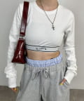 OUTLET(アウトレット) 【WHO'S WHO gallery】【SLOPPY】ラインゴムトップス