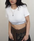 OUTLET(アウトレット) 【WHO'S WHO gallery】【SLOPPY】ラインゴムTEE