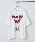 NICE CLAUP / OLIVE des OLIVE OUTLET(ナイスクラップ  / オリーブ デ オリーブ アウトレット) 【RMAF】メガネ犬半袖Ｔ