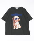 NICE CLAUP / OLIVE des OLIVE OUTLET(ナイスクラップ  / オリーブ デ オリーブ アウトレット) 【RMAF】メガネ犬半袖Ｔ