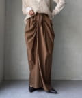 DOUDOU(ドゥドゥ) 【WEB限定】タックデザインパンツ