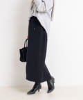 NOLLEY'S(ノーリーズ) 《セットアップ対応》ウォッシャブルダブルサテンイージースカート