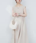 NICE CLAUP / OLIVE des OLIVE OUTLET(ナイスクラップ  / オリーブ デ オリーブ アウトレット) 【natural couture】バックリボンテントワンピース