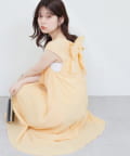 NICE CLAUP / OLIVE des OLIVE OUTLET(ナイスクラップ  / オリーブ デ オリーブ アウトレット) 【natural couture】バックリボンテントワンピース