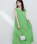 NICE CLAUP / OLIVE des OLIVE OUTLET(ナイスクラップ  / オリーブ デ オリーブ アウトレット) 【natural couture】バックリボンテントワンピース