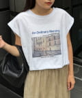 CIAOPANIC TYPY(チャオパニックティピー) 梨地フレンチスリーブアソートプリントTee
