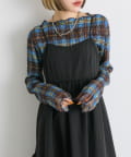 w closet(ダブルクローゼット) 【25AW】柄シャーリングプルオーバー